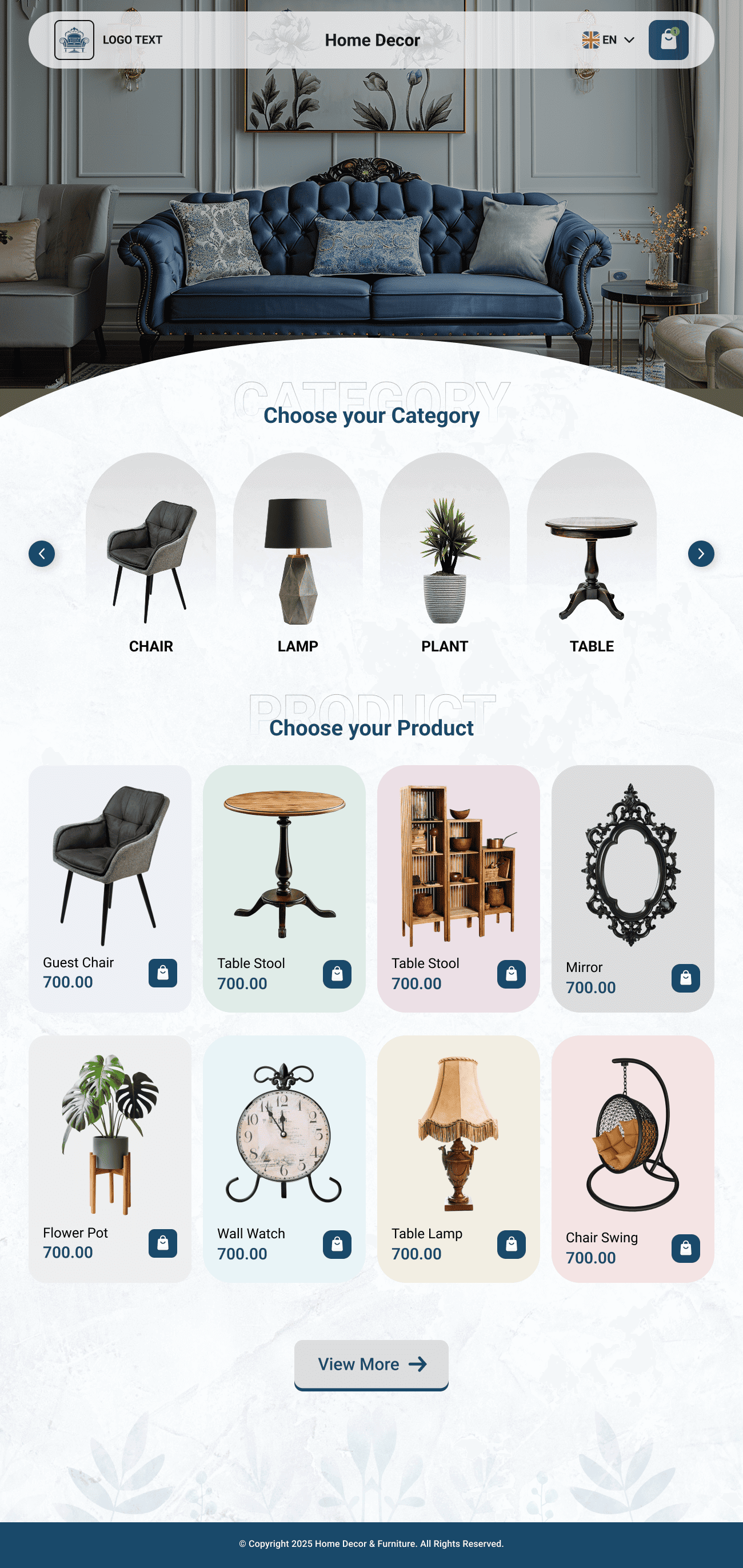 Home Decor WhatsApp Store Template